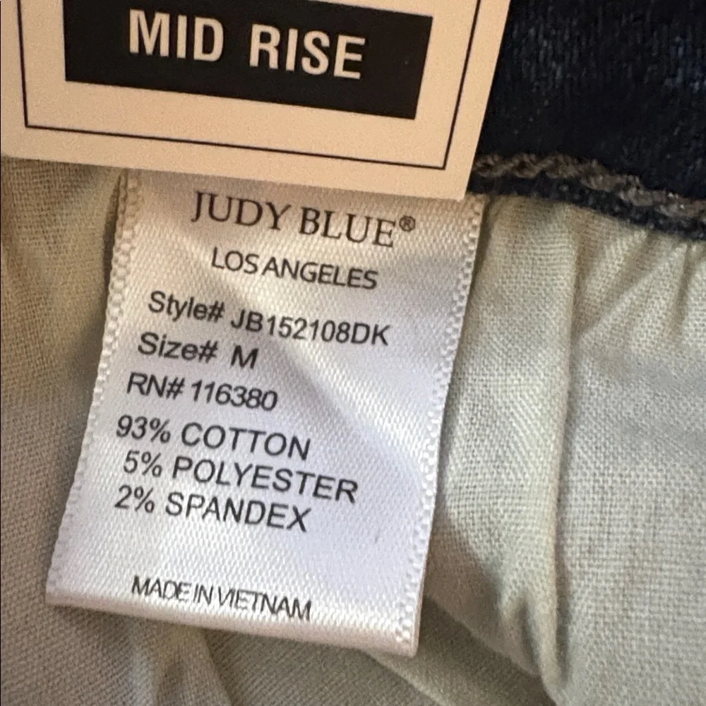 Judy Blue Indigo Denim Shorts - Picture 9 of 11